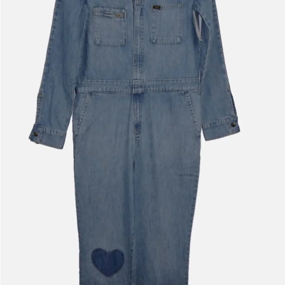 Light Blue Women’s Denim Jumpsuit Jeans - Picture 2 of 7